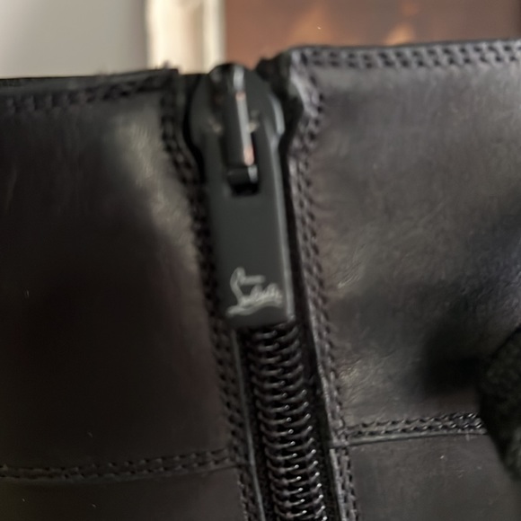 Christian Louboutin military studded Moto boots - Picture 7 of 8